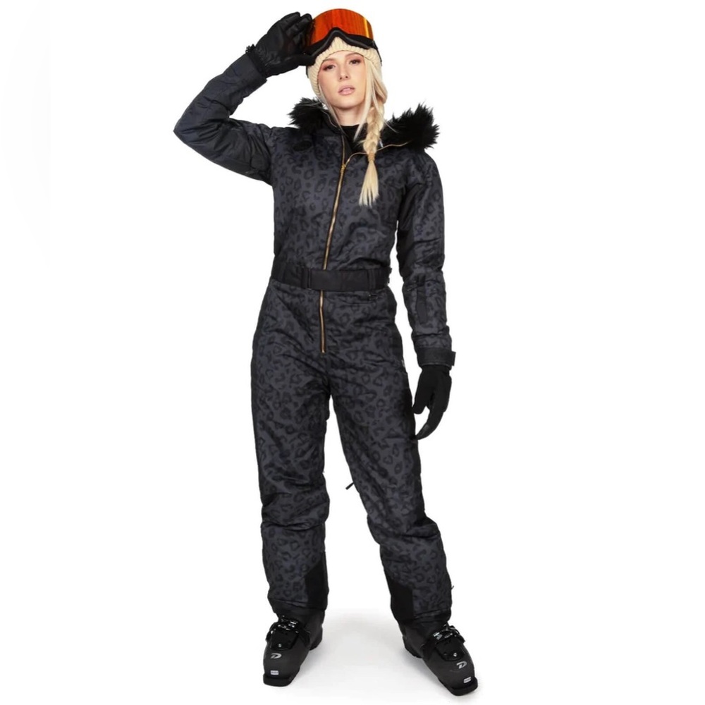 Tipsy Elves Midnight Leopard Women’s Snowsuit